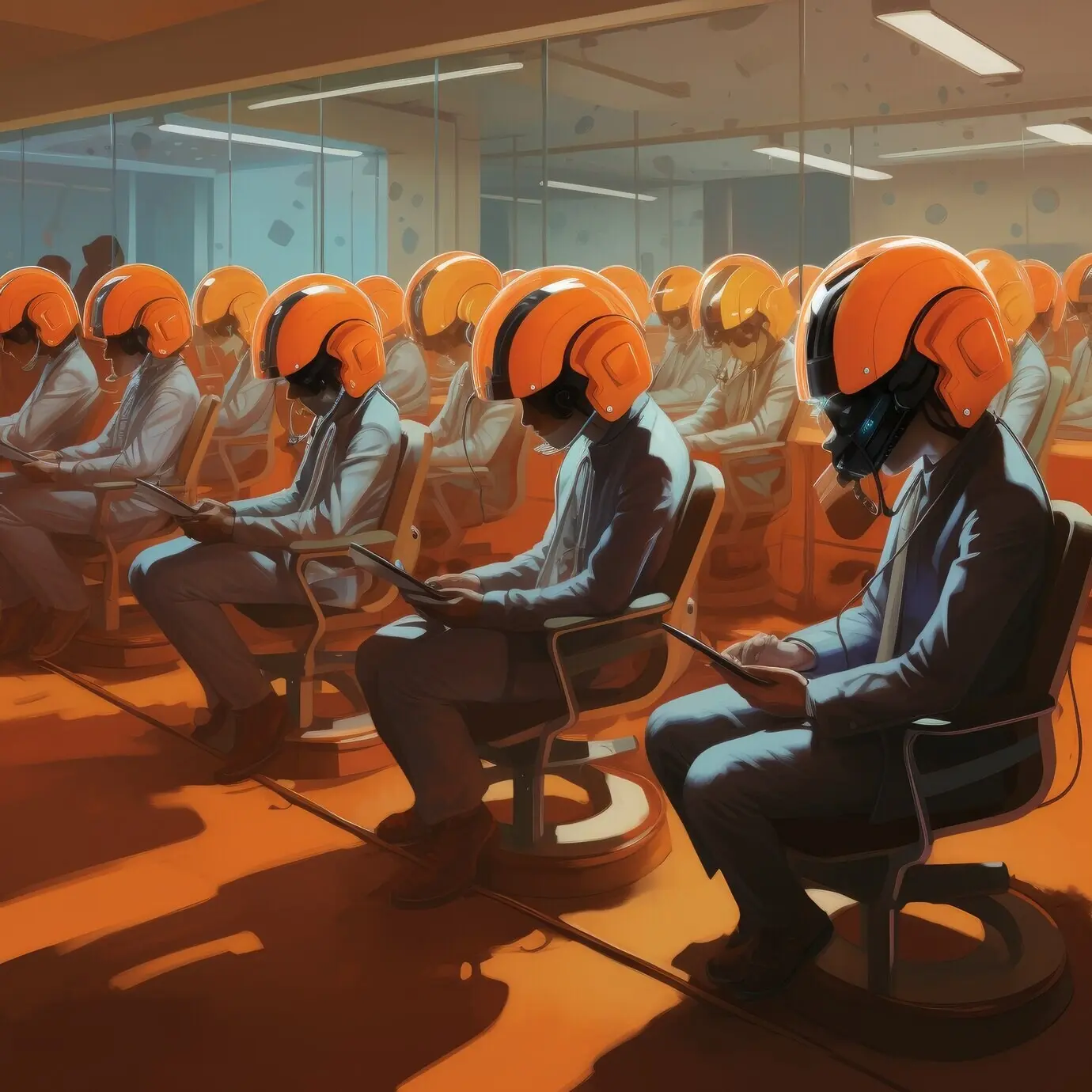 Futuristisch gestalteter Internationaler Tag der Bildung